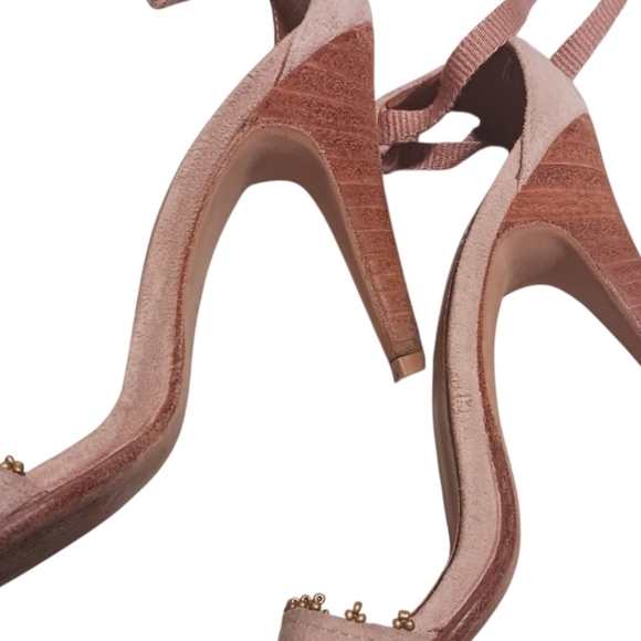 Ulla Johnson Dani Tassel Heels Rose Suede - Picture 15 of 16